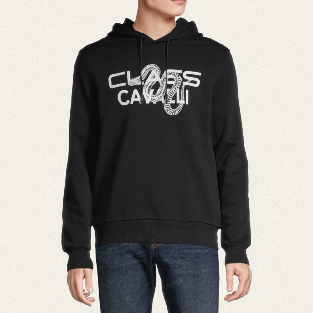 Cavalli Class Logo Graphic Hoodie